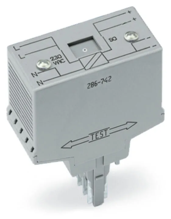 WAGO 286-742 — Alimentatore interfaccia S0 · Tensione di ingresso: 230 V AC · Interfaccia S0