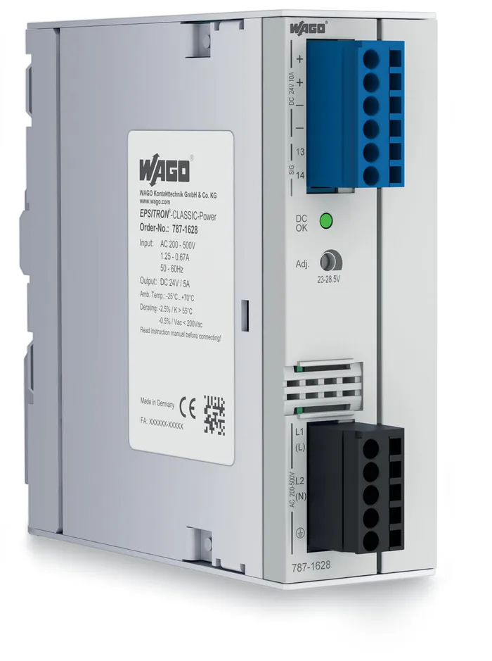 WAGO 787-1628 — Alimentatore switching · Classic · 2 fasi