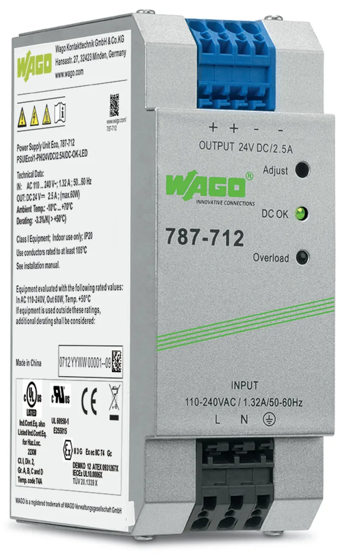 WAGO 787-712 — Alimentatore · Eco · 1 fase