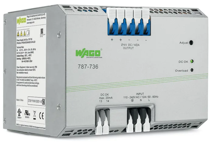 WAGO 787-736 — Alimentatore switching · Eco · 1 fase