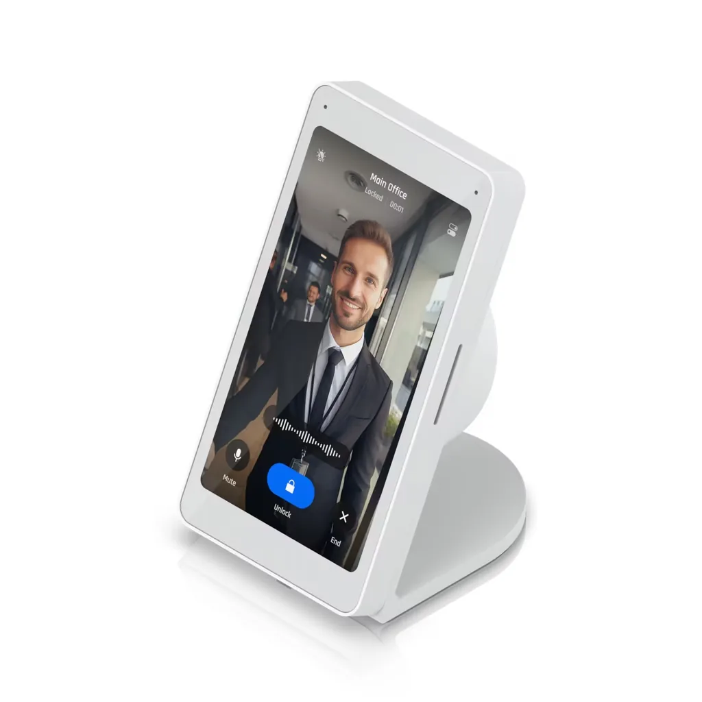 Intercom Viewer Table Stand — UniFi intercom per controllo accessi