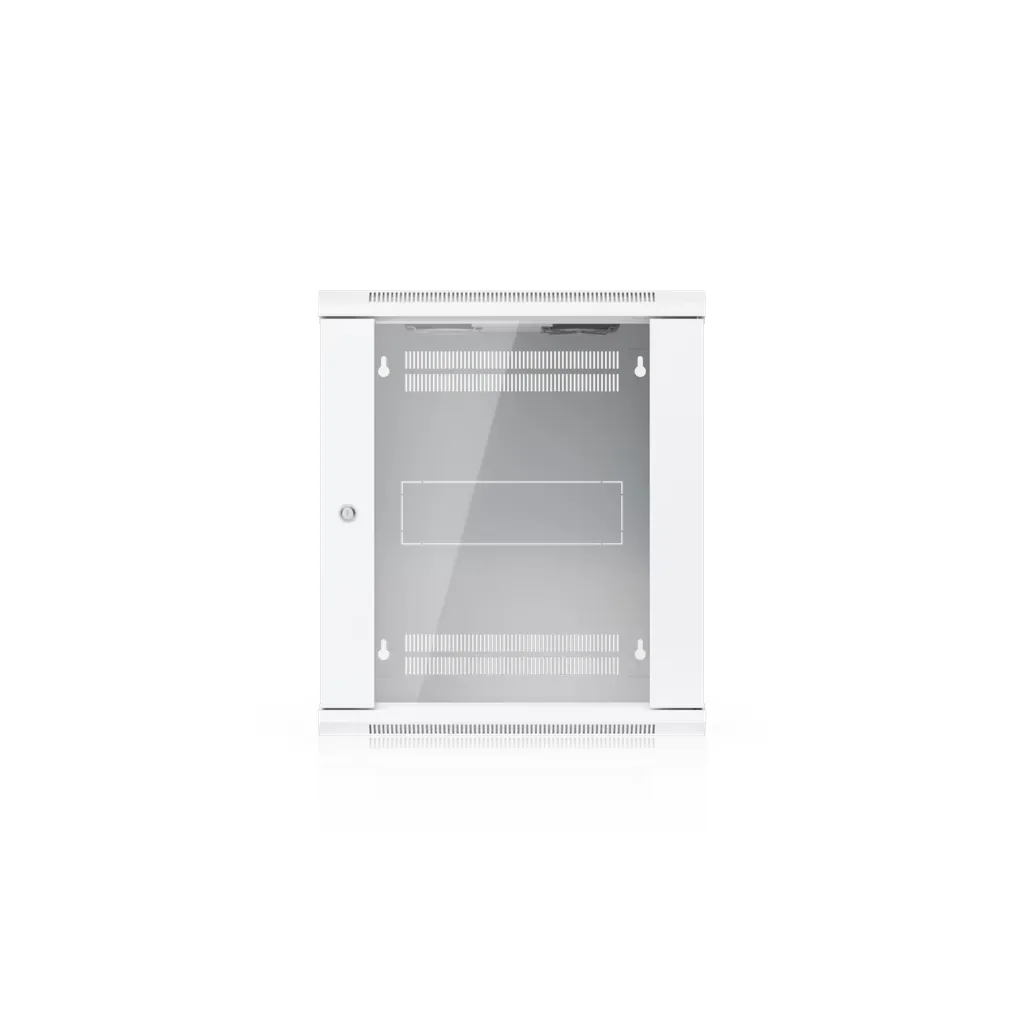 12U Rack Cabinet, 450 mm, Glass Door — UniFi supporto di montaggio