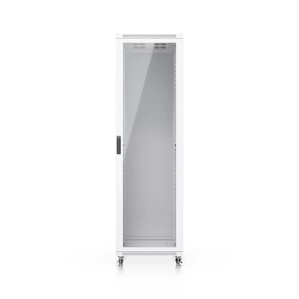 42U Rack Cabinet, 1,000 mm, Glass Door — UniFi supporto di montaggio