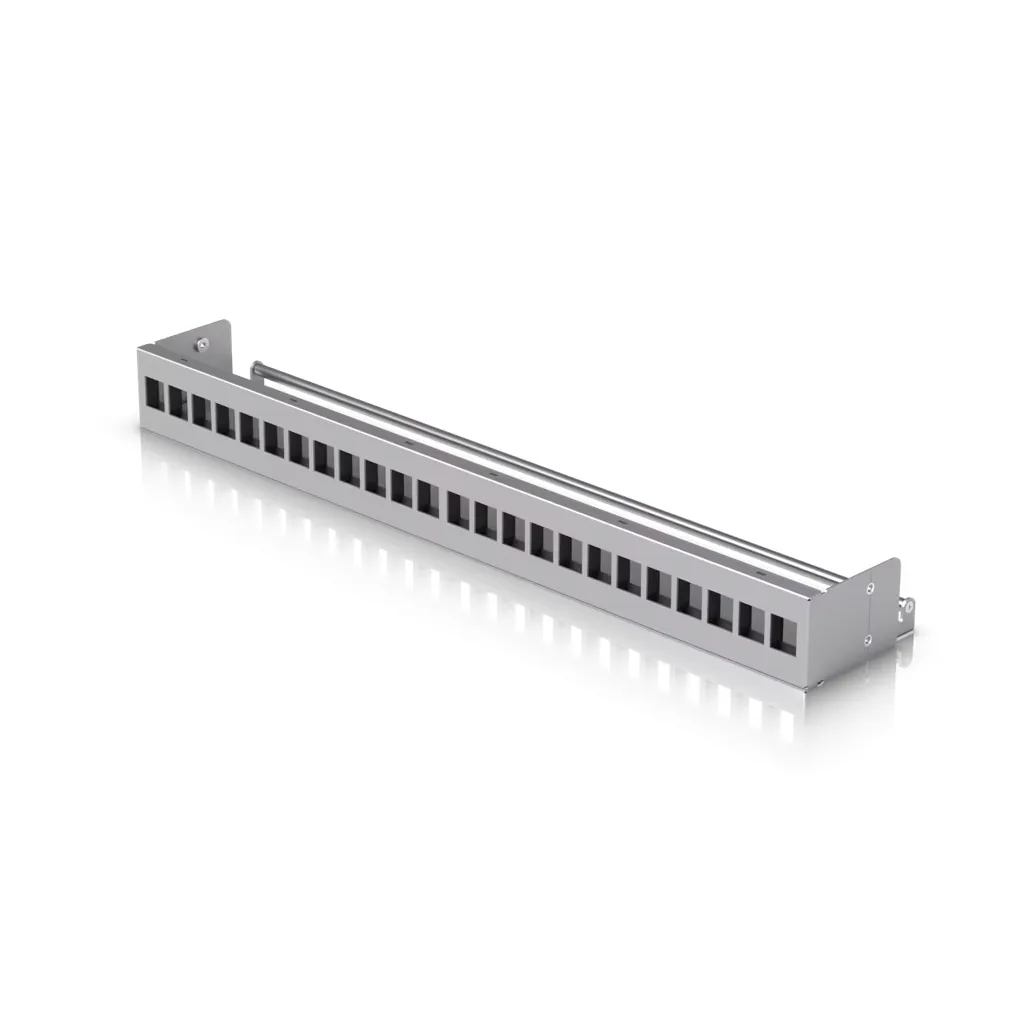 24-Port Blank Keystone Patch Panel — UniFi supporto di montaggio