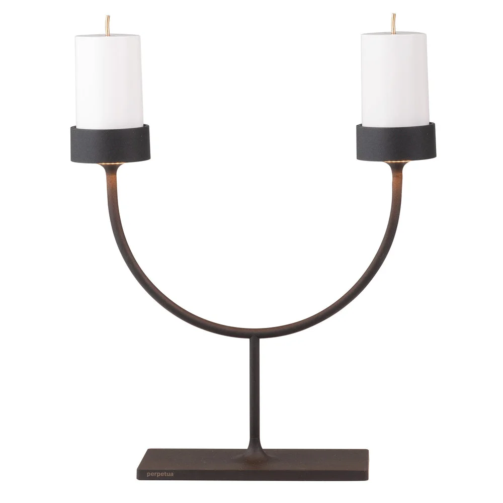 Zafferano Perpetua double lampada da tavolo